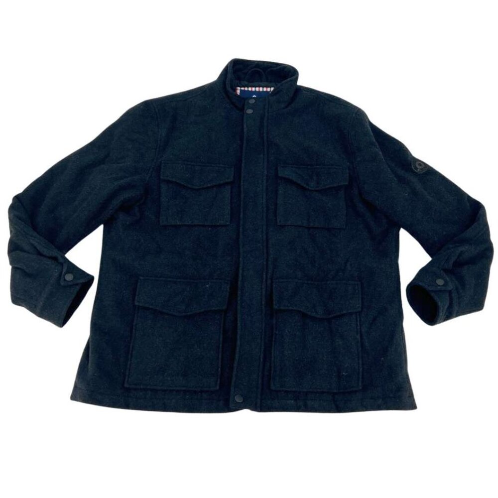 Ben Sherman | Men's Wool Blend Winter Jacket | Charcoal Grey | XLarge